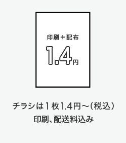 チラシは1枚1.1円〜