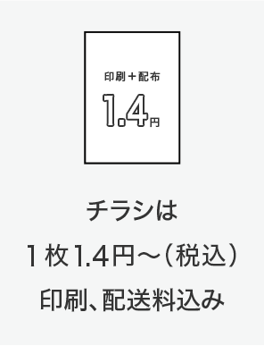 チラシは1枚1.1円〜